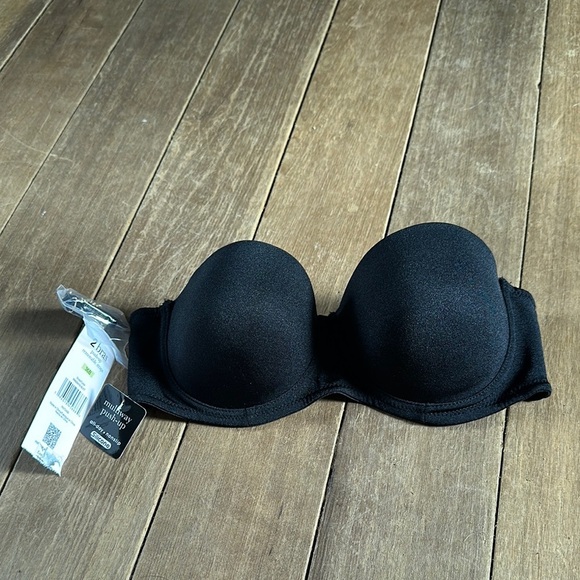 NWT Rene Rofe Black Strapless Bra size 36B - Picture 1 of 5